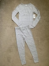 Girls 32° Heat Size Small Gray Base Layer 2 Piece Set Sleep/Lounge NWT