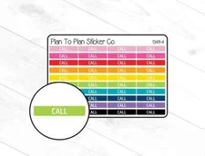 1349-4 Call Headers Planner Stickers.