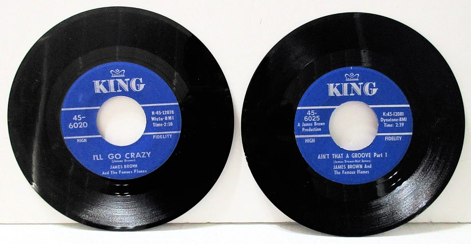 James Brown I'll Go Crazy + Ain't That A Groove 45RPM Two Vinyl Single Records - Image 2 of 2