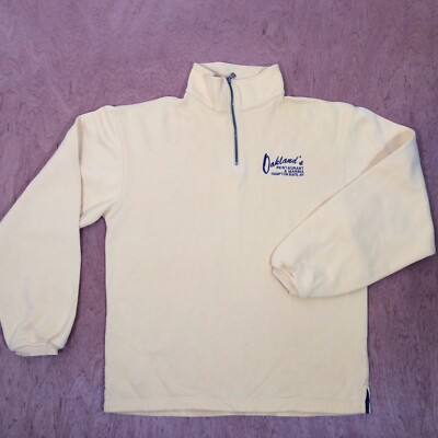 Port Authority PULLOVER Women's SMALL yellow fleece OAKLANDS HAMPTON NY 1/4 Zip