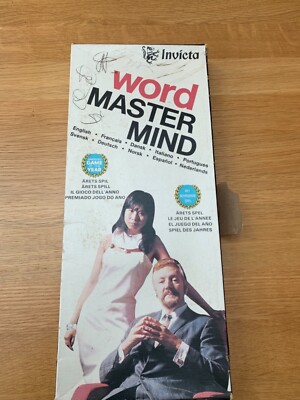 Vintage Retro Invicta Pocket Travel Word Mastermind Spiel (1975)