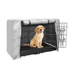 Hundek&auml;fig-Abdeckung f&uuml;r Drahtk&auml;fige, strapazierf&auml;higes Polyester 76x48x53 cm