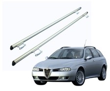 BARRE PORTATUTTO PORTAPACCHI PER ALFA 156 SW SPORTWAGON 2000-2005 ALLUMINIO