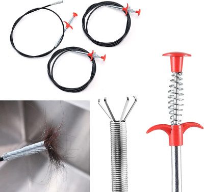 3 Sturalavandini Per Scarichi - Pinze Flessibili Da 200cm/90cm/50cm, Per Bagno E Cucina - Foto 5