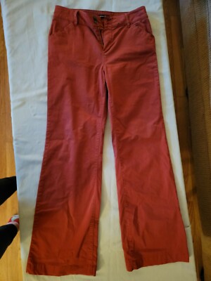 Massimo Dutti Womens Chino Pants, Size 2, Rust Color