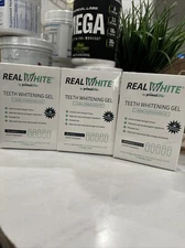 Lot 3 Real White by Primal Life Teeth Whitening Gel Pods- 30 Treatments SEALED!