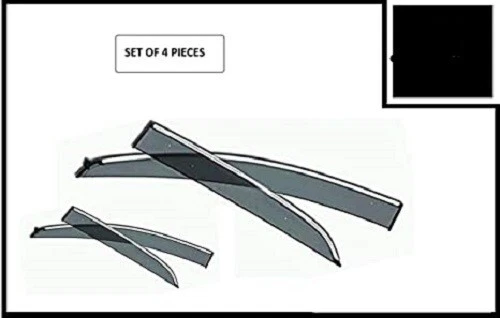 Car Window Door Visor Rain Guard Side Wind FOR Hyundai Grand I10 Nios 4PC Foto 3 de 4