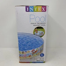 INTEX 5ft X 10in Fun Beach Snapset Instant Kids Childrens Swimming Pool 56451EP