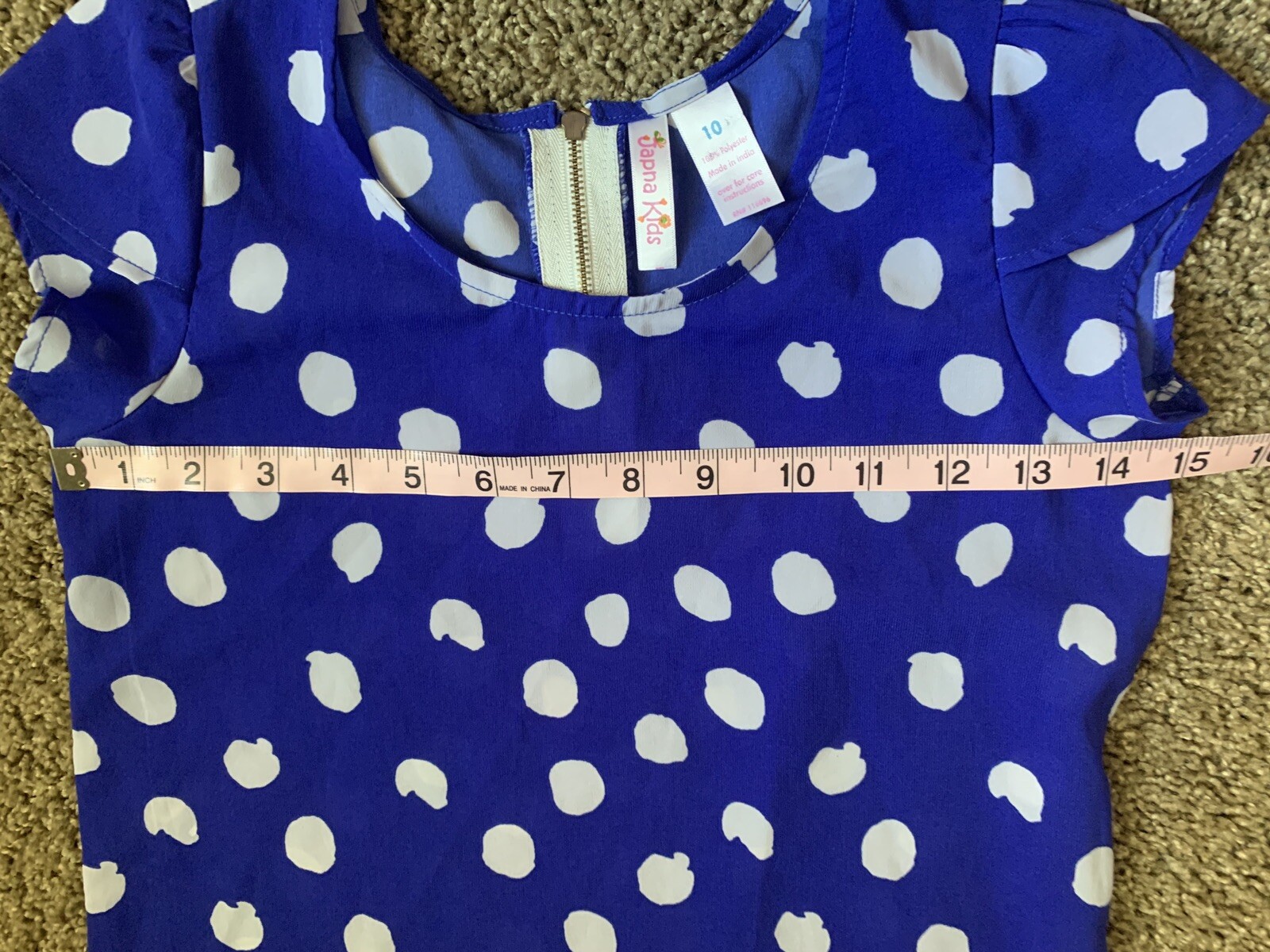 Japna KidsGirls Navy With White Polka Dots Blouse Size 10 EBay Japna KidsGirls Navy With White Polka Dots Blouse Size 10 EBay