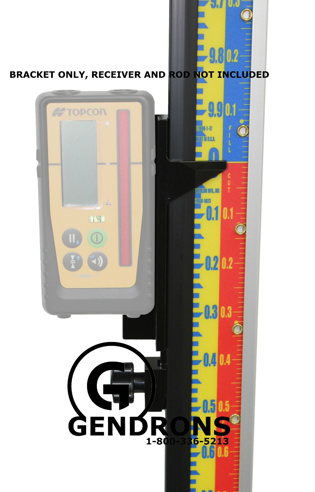 TOPCON LS100D LASERLINE,LENKER GRADE ROD BRACKET,LASER RECEIVER,B1LA