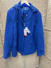 Ewm Hooded Blue Lined Jacket Size 22 Bnwt