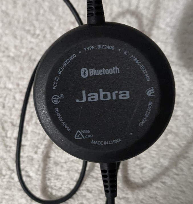 New Jabra Biz 2400 3 in 1 Wired Bluetooth Headset w/ Case Tested Works 