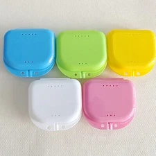 10Pcs Dental Box Retainer Denture Case Orthodontic Storage Container Colors