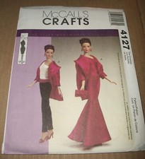 McCALLS PATTERN 16" TYLER WENTWORTH DOLL SIZE FORMAL CLOTHES 4127 UNCUT 2003