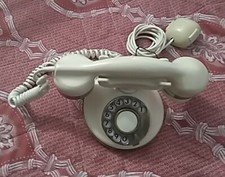 VINTAGE TELEFONO BIANCO AVORIO SIP ANNI 70 DESIGN SERGIO TODESCHINI