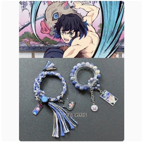 Demon Slayer Anime Popular Characters Charm Friendship Braided Bracelet Gifts - Picture 5 of 37