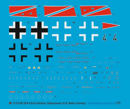 Décalcomanies 1/72 Peddinghaus Char Allemand En France 1944 - Planche Décoration Maquette