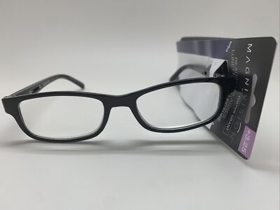 Foster Grant MAGNIVISION  Brandon +3.25  BLK READING GLASSES READERS