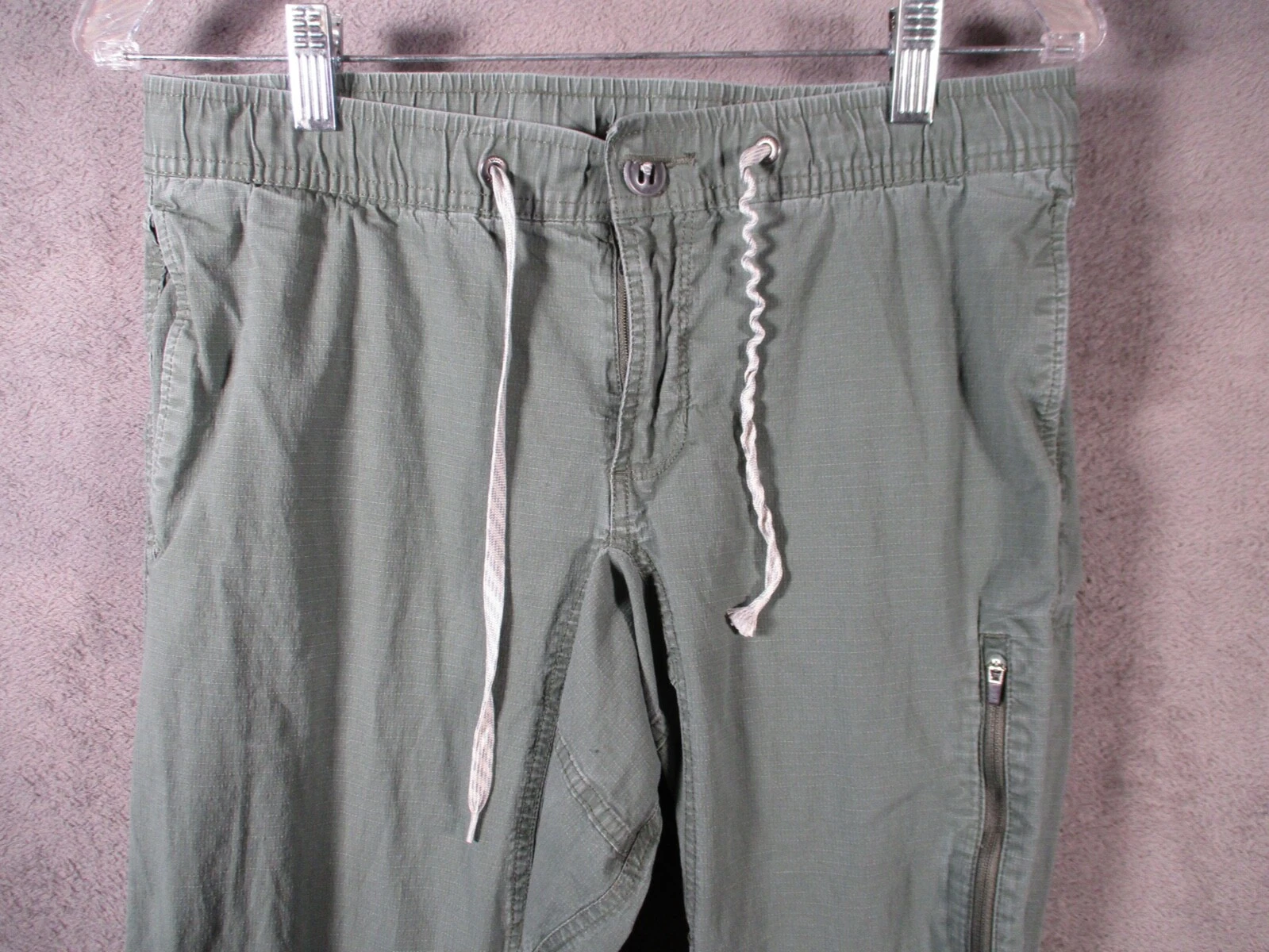 vuori casual drawstring logo pockets pants