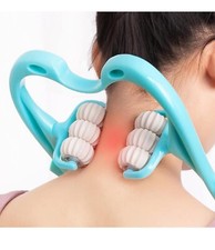 Neck Massager Roller Manual Back Massager with 6 Balls Massage Point