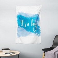 Gender Reveal Tapestry It's Boy Abstract