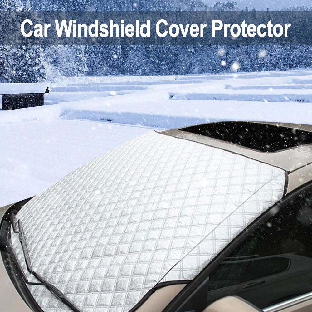 Magnetic Car Windshield Snow Frost Cover Winter Ice Snow Frost Guard Sun  Shade Protector Car Front Windshield Ice Snow Cover - AliExpress