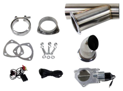 Granatelli 3.0in. (76 mm) Weld-In Electronic Exhaust System-Stainless Steel