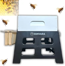 SunVara Bee Hive Stand 10 Frame for Beekeeper Durable Plastic and Metal 10-Frame