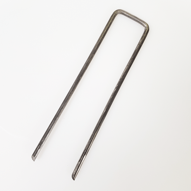 U Pins 150mm Ground Staple Steel Fastening Pins 50 per Packet for sale