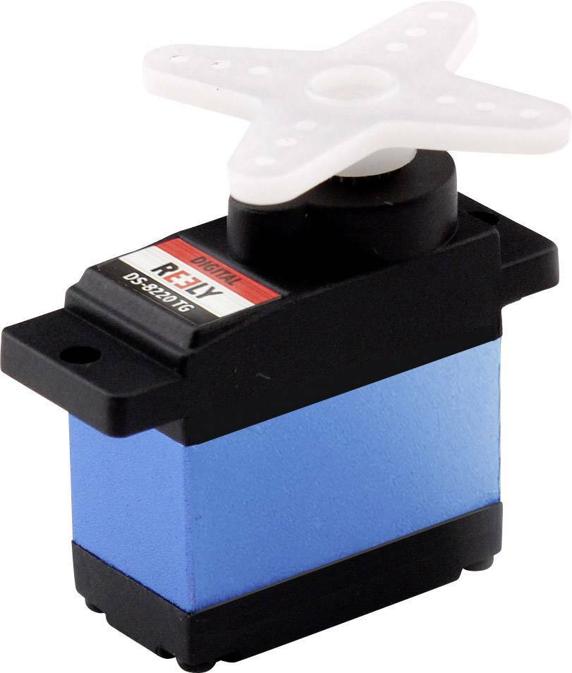 Цифровой мини-сервопривод Reely DS-8220 TG-Servo Getriebe-Материал: Титановая стекловолоконная система...
