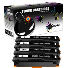 4 Black Toner replace for HP CF400A 201A Color LaserJet Pro MFP M277d M277n