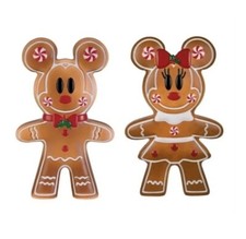 24"Gingerbread MICKEY&MINNIE MOUSE Christmas Blow Mold lighted SEND ME 2 DISNEY