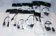 Lot of 13: AddOn 8in HDMI Male to VGA Female Black Active Adapter Cable