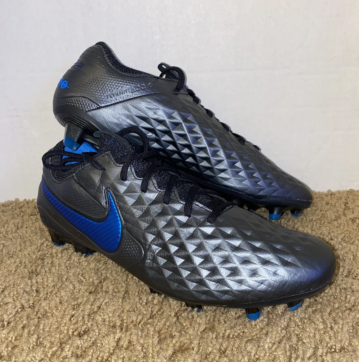 Nike Tiempo Legend 8 Elite FG AT5293 004 Size 7.5 Under The Radar Pack Blue Hero
