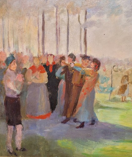 Willem Vaarzon Morel "Attributed"-Outdoor Italian Reverly-Oil painting-c1910s - Picture 4 of 9