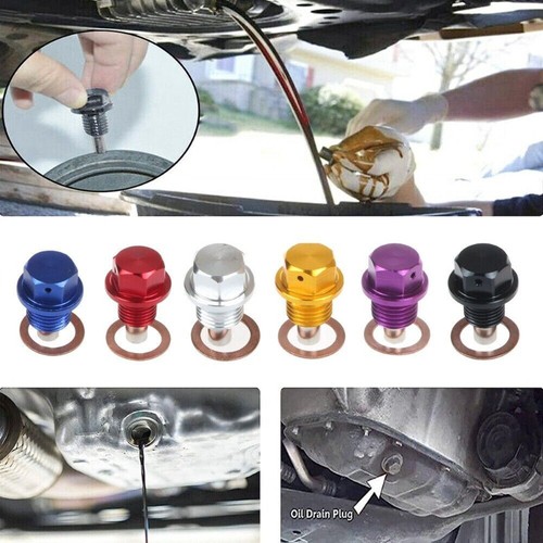 Magnetic Oil Drain Plug Magnetic Sump Drain Nut Oil Drain Bolt Washer 12x1.5mm - Bild 8 von 9