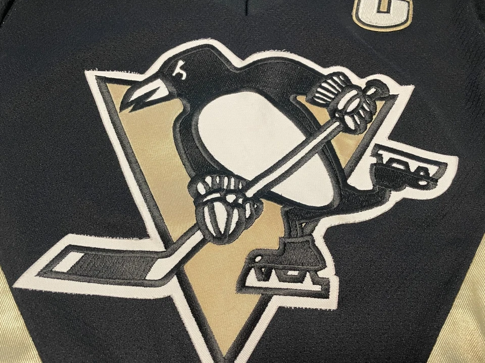 Camiseta deportiva de hockey Jaromir Jagr #68 Pittsburgh Penguins auténtica cosida Koho juvenil S/M Foto 3 de 4