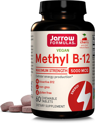 Maximum Strength Methyl B-12 5000 Mcg, Dietary Supplement for Cellular Energy...
