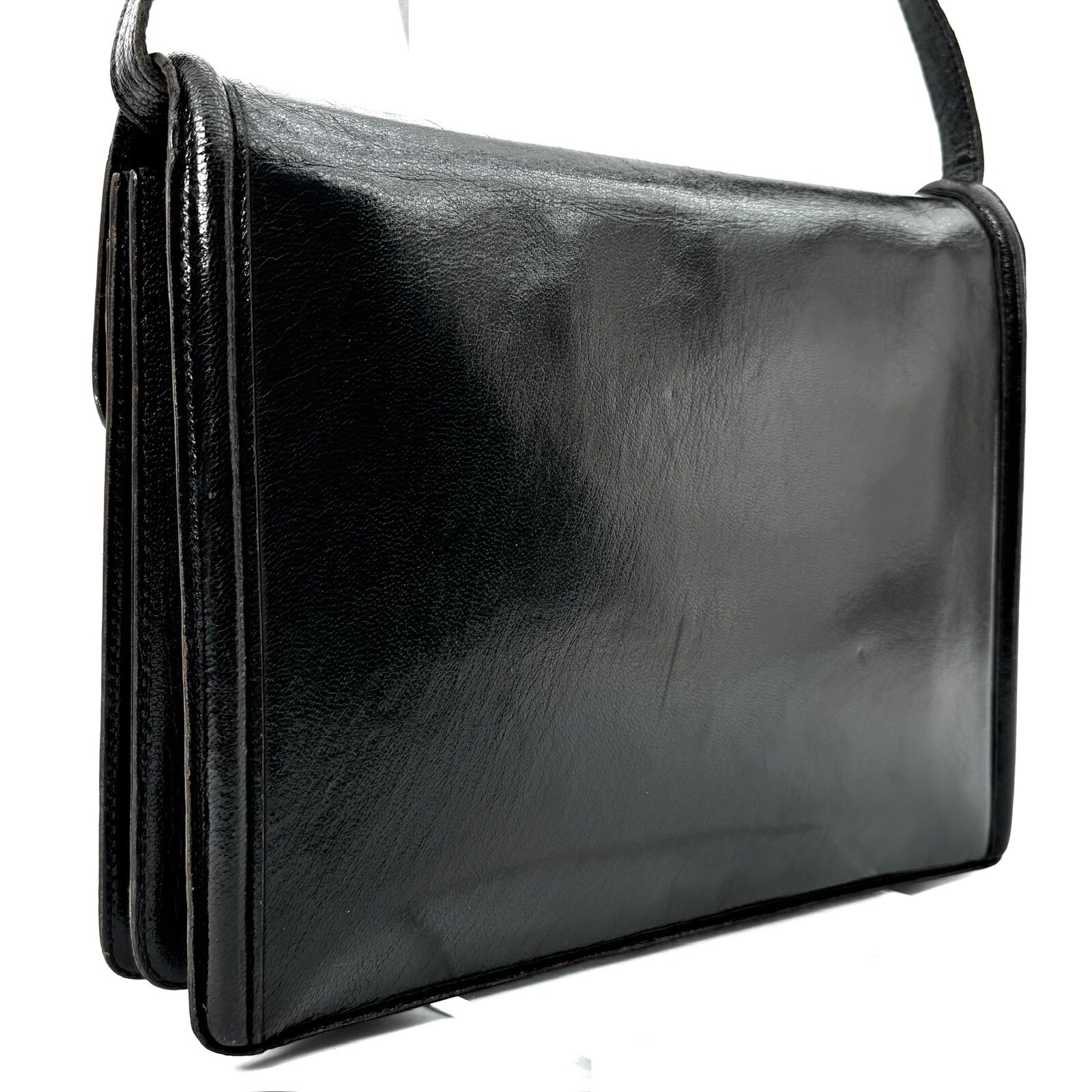 Borsa a tracolla Yves Saint Laurent borsa in pelle nera vintage autentica