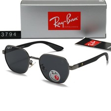 New Ray-Ban RB3794 Sunglasses Gunmetal Frame Gray Polarized Lens 56-19-140mm