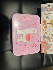 BEARFOOT Lunch Box with Compartments – Compact 2.75 Cups, Llama Pink-Purple (2)