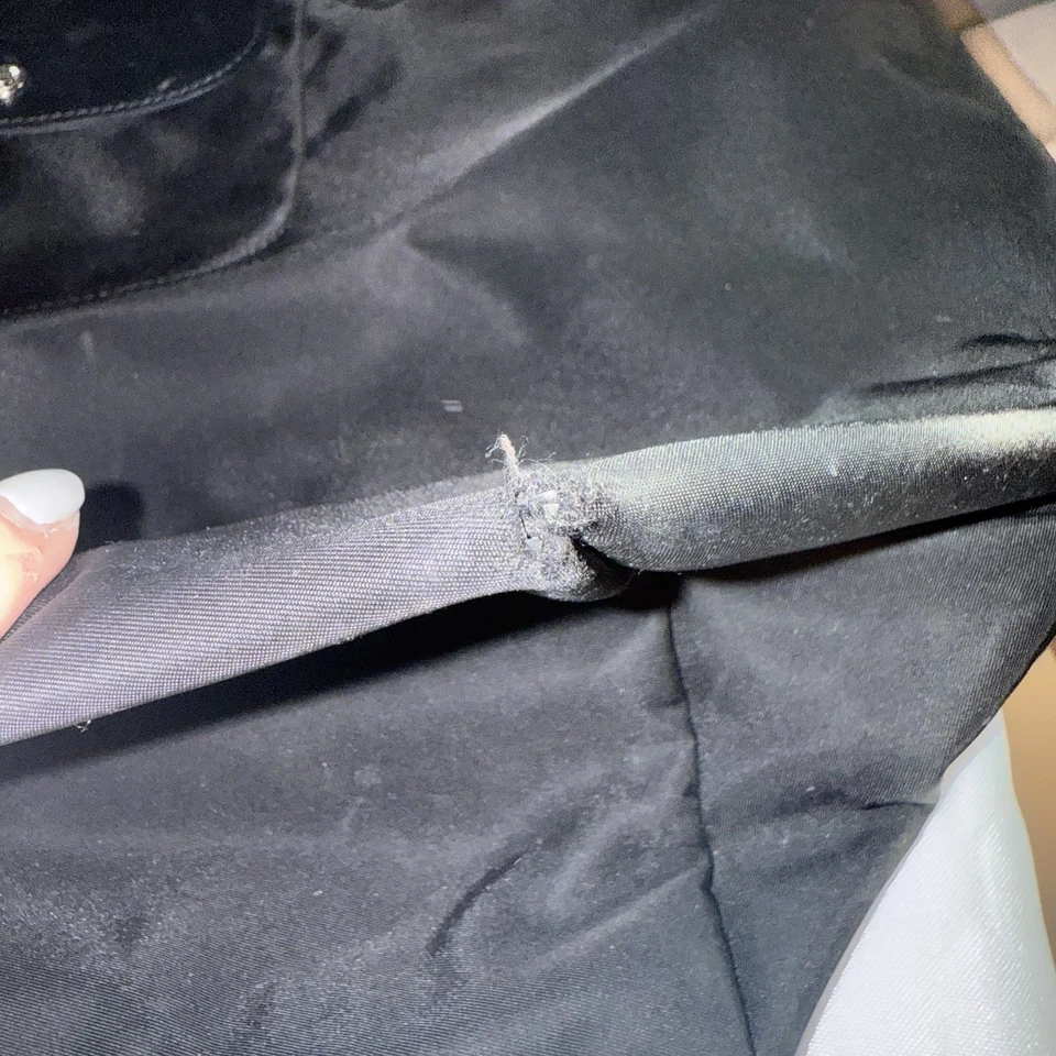 Longchamp Le Pliage Modele Depose Black Nylon Leather Large Shoulder Tote Bag - Image 3 of 4