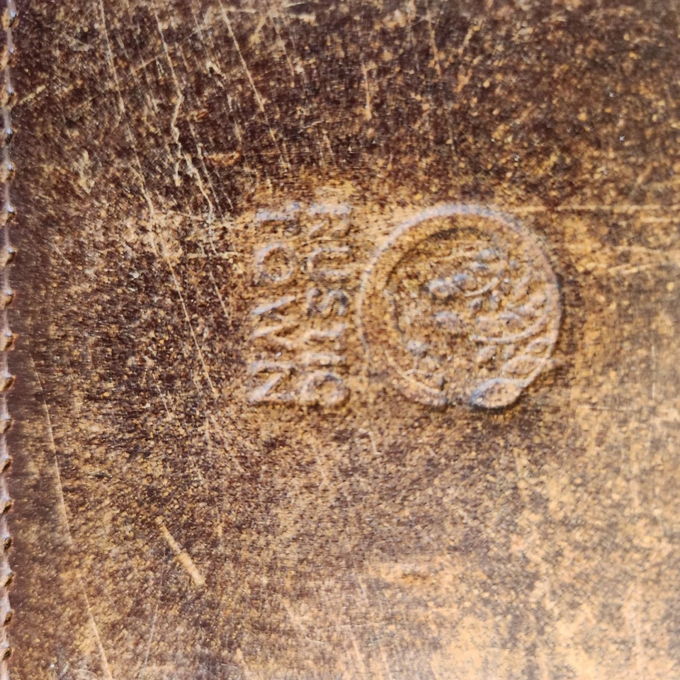 Portafolio de cuero cubierta para cuaderno Oxblood, 13x10 pulgadas Foto 4 de 4