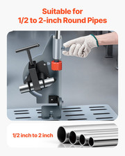 VEVOR Pipe Notcher, Tubing Notcher for 1/2 to 2-inch Pipes, Pipe Tube Notcher