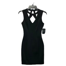 GUESS Scuba Cut Out Bodycon Mini Dress NWT Women's Sz 0 Black Feminine Party