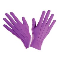 Lila Handschuhe Mit Biesen FüR Damen Ideal FüR Karneval Und Mottopartys