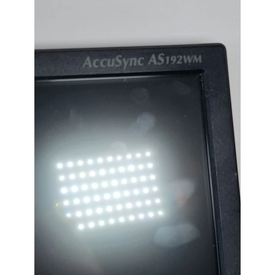 NEC AS192WM AccuSync 19" Widescreen LCD Monitor built in speakers no Stand - Image 3 of 4