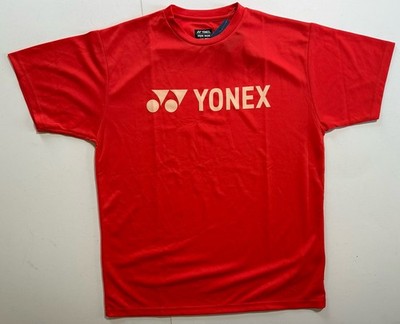 NEW Yonex Men's T-Shirt YM0046 (Pearl Red) Sz U.S. Small Racquet Shirt