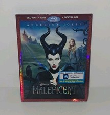 Maleficent Blu-ray DVD Combo 2014 w/Slipcase No Digital Code Excellent Condition