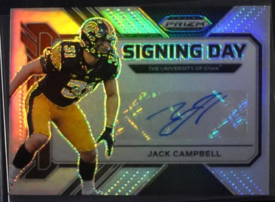 #ad 2023 Panini Prizm Draft Picks Signing Day Jack Campbell #SD JCA Silver $10.50